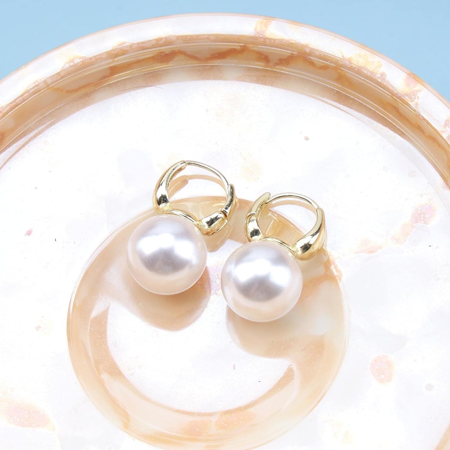 Bohemian Pearl Circular Earrings
